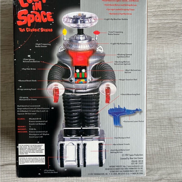 NIB Lost In Space ROBOT B-9 TALKING 1997 - Picture 13 of 13